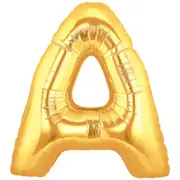 Letter A Large Gold Foil Balloon 100cm