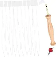 JEWEDECO 10pcs Beading Needle Threaders for Hand Sewing Embroidery Easy Threader for Cross Stitch Needles