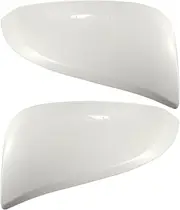 uxcell White 1 Pair Car Side Door Wing Mirror Cover Rear View Mirror Cap for Toyota RAV4 2013-2015