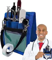 Rissunkv Nurse Fanny Pack - Nurse Fanny Pack with Tape Holder - Small Utility Tool Belt with Tape Holder Multi Compartment Waist Bag for Women & Men