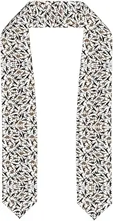 [SKKNT] Trotting Flat Coated Retrievers Paw Print Graduation Shawl Stole For Academic Commencements Honor Sash Congratulations Gift