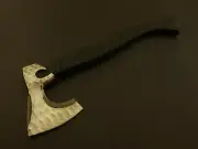 Handmade Carbon Steel Viking Bearded Axe Hatchet Throwing Axe HAMMERED BLADE