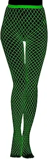 [HIQUACC] Glow in the Dark Fishnet Stockings Luminous Glowing Pantyhose Socks White Fishnet Tights