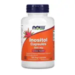 【臺灣優選】美國原裝NOW FOODS 諾奧 肌醇膠囊 INOSITOL CAPSULES 100粒