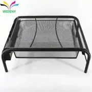 Mesh Metal Monitor Stand w/ Storage Drawer - Riser for Computer, Printer, laptop