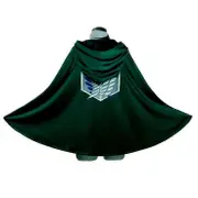 Fashion Anime no Kyojin Cloak Cape Clothes Cosplay Costume Fantasia Attack on Titan Plus green L