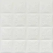 DIY Ceiling Tiles, Glue Up 20x20, Pure White Satin Hand painte, Pack of 8, - R40
