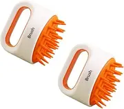 ORFOFE 2pcs Non Slip Head Massage Brushes Bath Foaming Brushes for Skin Cleaning Adult Scalp Massagers Durable Soft Material Bathing Accessories