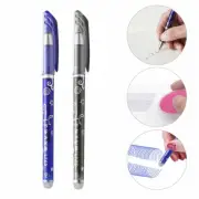 Erasable 0.5m Gel Pen Blue Black Ink Magic Refill Set Stationary Writing Tool