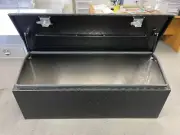 Black 1500x500x600 Aluminium ToolBox Chest Style Top Opening Ute Trailer Toolbox