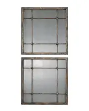 Set of 2 Uttermost Saragano Square Mirrors