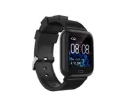 G20 Intelligent Bluetooth Ring Step Motion Heart Rate Waterproof Watch - BLACK