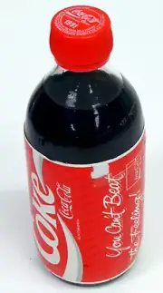 1991 Coca-Cola Coke Glass Bottle Germany .33 Liter "You Can't Beat the Feeling"