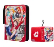 One Piece TCG Binder Premium leather luffy strawhat crew 400 cards 4 grid