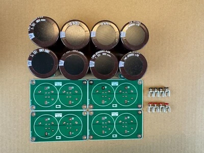 Sansui AU-919 G-9000 Complete Oval Capacitor Replacements PCBs plus Caps
