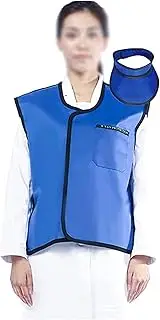 X-ray Apron with Thyroid Collar, Dental Radiation-Proof Lead Apron, 0.35mmPb/0.5mmPb Equivalent Lead Apron