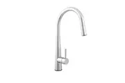 VITO BERTONI NUOVA CALARE Round Pull Out Kitchen Mixer Tap Lead Free - Gooseneck - Brushed Nickel