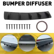 Car Rear Body Bumper Diffuser Shark 10 Fins Wing Spoiler Matte Black For Ford T