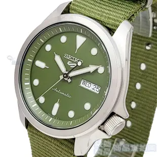 SEIKO 精工 SRPE65K1手錶 次世代5號 綠色帆布 手自動上鏈 機械錶 男錶【澄緻精品】