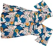 [GLSTOY] Conservative Skirt-style Women's Swimsuit Floral Design for Spa Beach Pool (l)