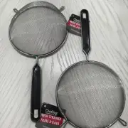 SET OF 2 KITCHEN MESH STRAINERS for Straining, Sifting & Blanching