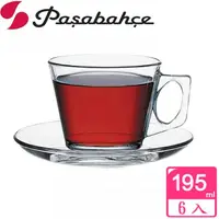 在飛比找momo購物網優惠-【土耳其Pasabahce】精緻造型咖啡杯盤(六套組)