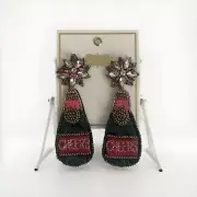 Mud Pie Beaded Earrings-Cheers