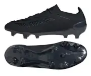 Adidas Men PREDATOR ELITE L FG Cleats Black Football Soccer Boot Spike IE1804
