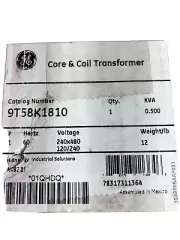 general electric M T , Control transformer 9T58K1810