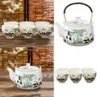 Ceramic Travel Teaware Sets Cute Panda Teapot Portable Tea Cup Set Outdoor