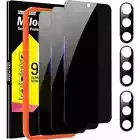 [3+3 Pack] Milomdoi Samsung Galaxy S23 Privacy Screen Protector Tempered Glass