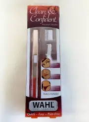 NEW Wahl 5640-100N Clean & Confident Precision Detail Hair Trimmer Pink
