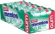MENTOS Pure Fresh Chewing Gum Spearmint Flavour Sugarfree 30g Bottles