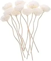 ULTECHNOVO 10Pcs Rattan Diffuser Sticks Essential Oil Aroma Accessory for Home Office Yoga Rooms Absorbs Emits Fragrance Quickly Safe for Aromatherapy