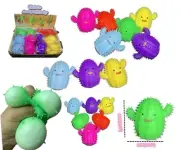12 pcs Catcus Squishy Mesh Mochi Squeeze Toy Party Favor Gift Bag Filler