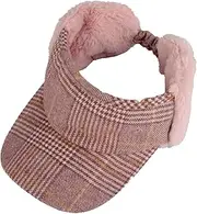 [WITHMOONS] Winter Warm Wool Visor Fleece Earflap Hat Windproof Outdoor Cap SLV1242