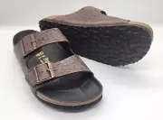 Papillio by Birkenstock Leather ARIZONA Relief Brown 43N 1001586 ***RARE*** #918