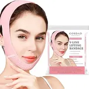 COSDAD Reusable Double Chin Reducer,Face Lift Tape,Face Slimming Strap Face Slimmer Shaper for Women,Breathable Comfortable V Line Lifting Mask,Innovative Lifting Technology,One Fits All