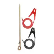 Grounding Rod Alligator Clip for Electric Fences Professional Portable Antennas