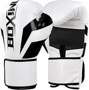 Heavy Boxing Gloves – Kickboxing Leather Gloves with Adjustable Straps, Breathable Palm Design | Padded Sparring Gear for MMA, Muay Thai, Martial Arts Training, Durable Fight for Men and Women