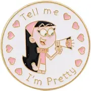 [Pinstant] Trixie Tang Tell Me I'm Pretty The Fairly OddParents Wanda and Cosmo Cartoon Animated TV Show 1.2" Enamel Pin Badge, 1.2 Inches, Enamel, enamel