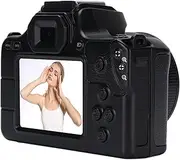 48MP 2K Digital Camera, Portable Compact Point and Shoot Camera, with 16X Digital Zoom, 2 Inch Screen, for Teens Adults Travel (Black)