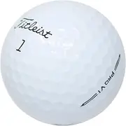 Titleist LostGolfBalls - 12 PRO V1 Golf Balls in New Condition, 2023 Model, No Logos, No Player Marks, Remanufactured Used Golf Balls, Quality Guarantee, White