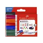 Faber Castell Connector Whiteboard Marker Bullet Tip 2.1mm 6 Assorted Colours