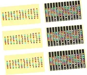 Abaodam Guitar Fretboard Sticker Decals 6 Pcs Learning Tool for Guitar Beginners Easy to Apply