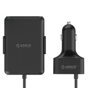52W 5 Port QC3.0 Car Charger with Extension Cord USB Quick Charger For iPhone 7 Samsung Xiaomi