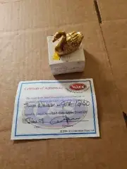 Rare Wade Gold Swan Whimsie ONLY 50 MADE, with C.O.A BOXED 2009