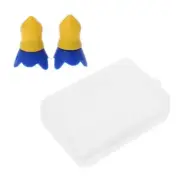 1Pair Silicone Flight Earplugs Pressure Equalization Noise Reduction Ear Plugs N