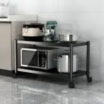 廚房置物架微波爐架烤箱架子桌面臺面放電飯煲家用可伸縮雙層收納