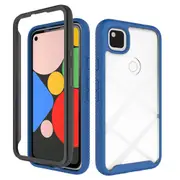 For Google Pixel 4a Starry Sky Solid Color Series Shockproof PC + TPU Protective Case, Royal Blue